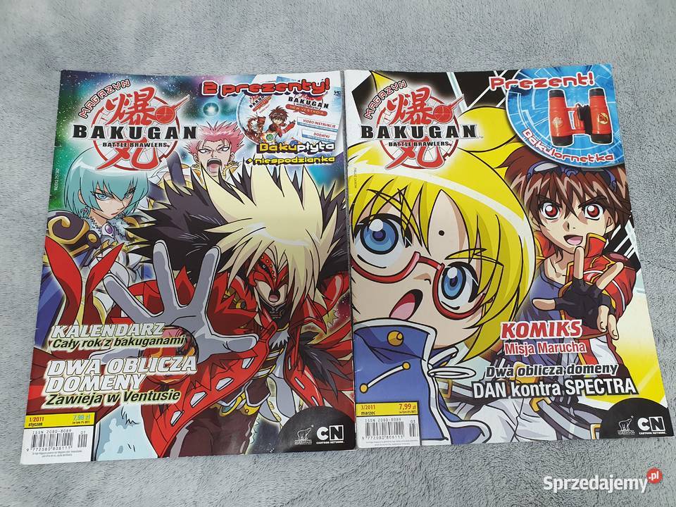 Bakugan zestaw 8 czasopism Gdynia sprzedam