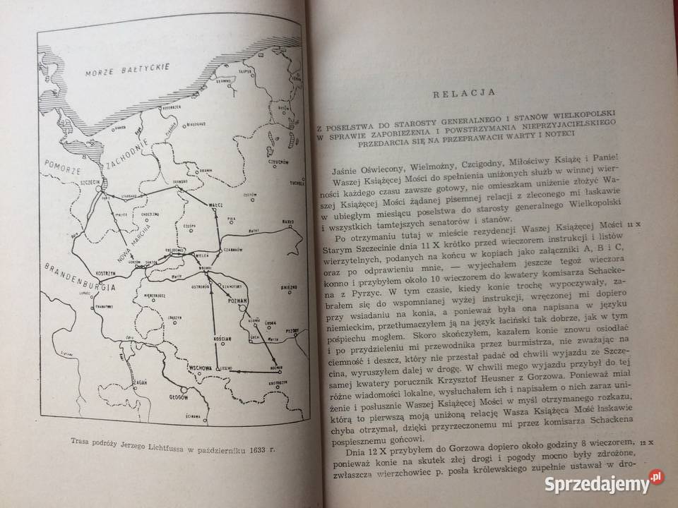 3136 Relacja Posła Księcia Bogusława XIV Szczecin sprzedam