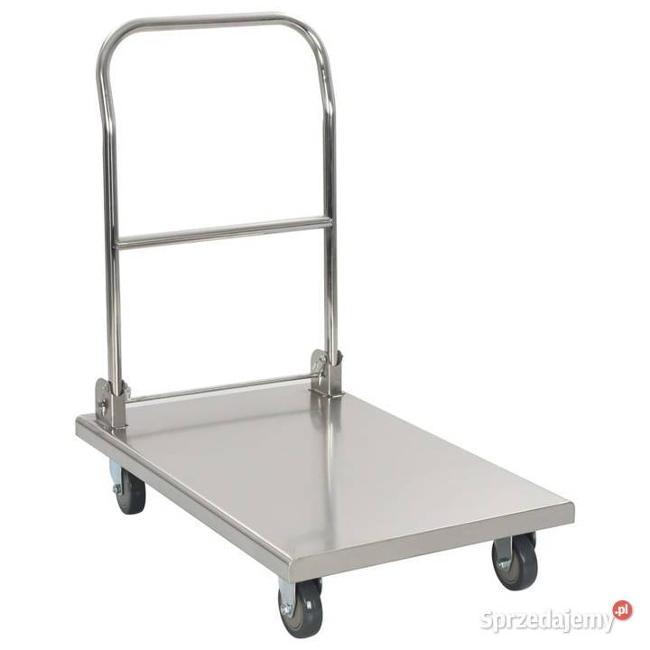 vidaXL Wózek platformowy srebrny 82x53x86 stal mazowieckie Warszawa
