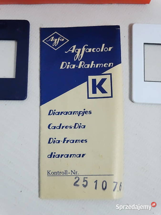 Vintage ramki do slajdów AGFA 1976 r Zestaw 32 Biłgoraj