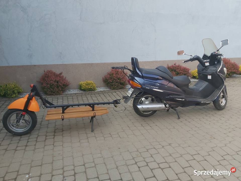 Suzuki Burgman 400 przyczepka śląskie Tarnowskie Góry