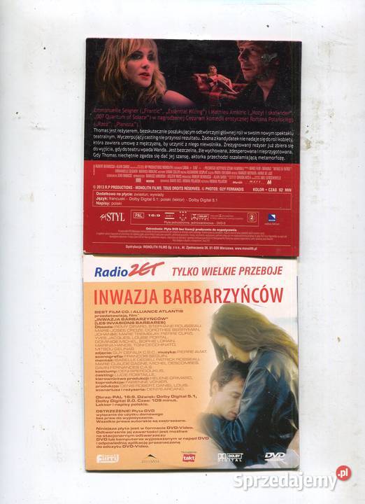 Inwazja barbarzyńców Wenus w futrze 2 Filmy DVD Szczecin