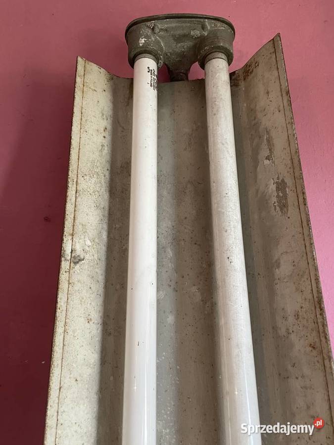 Lampa przemysłowa PRL loft design vintage