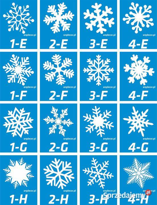 Śnieżynki styropianowe gwiazdki 16 ozdoby inny kolor Pozostałe