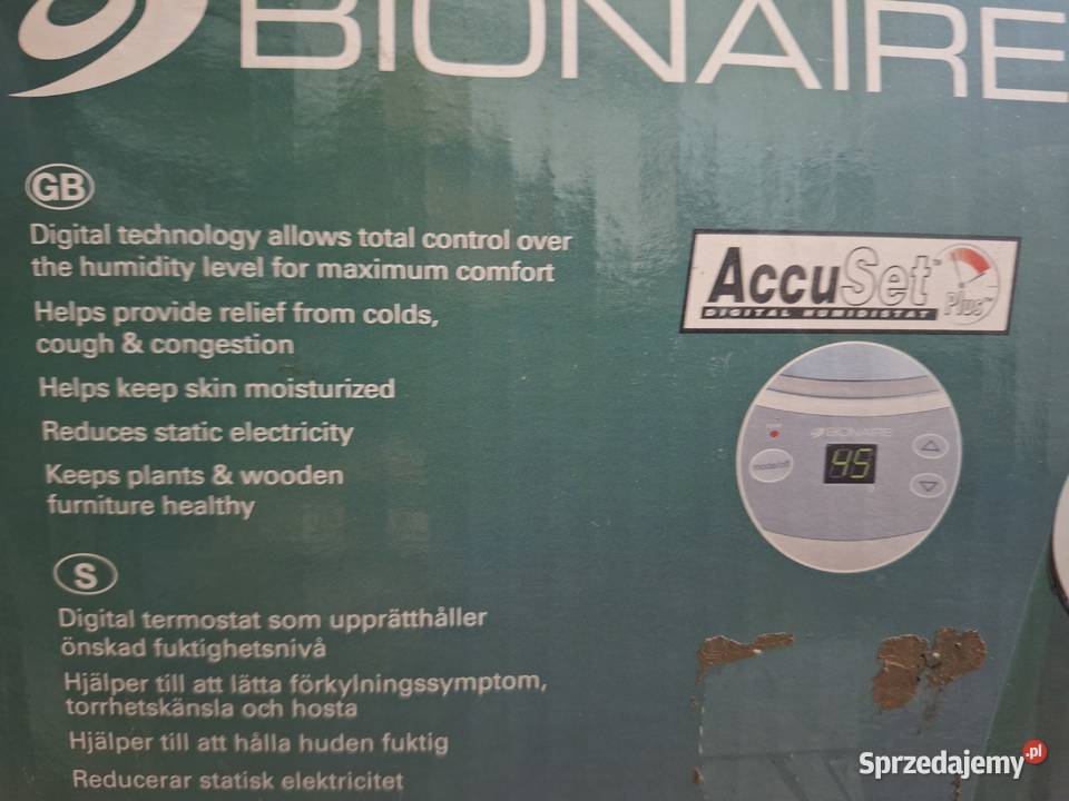 Nawilżacz powietrza Bionaire BWM8305 Gdańsk