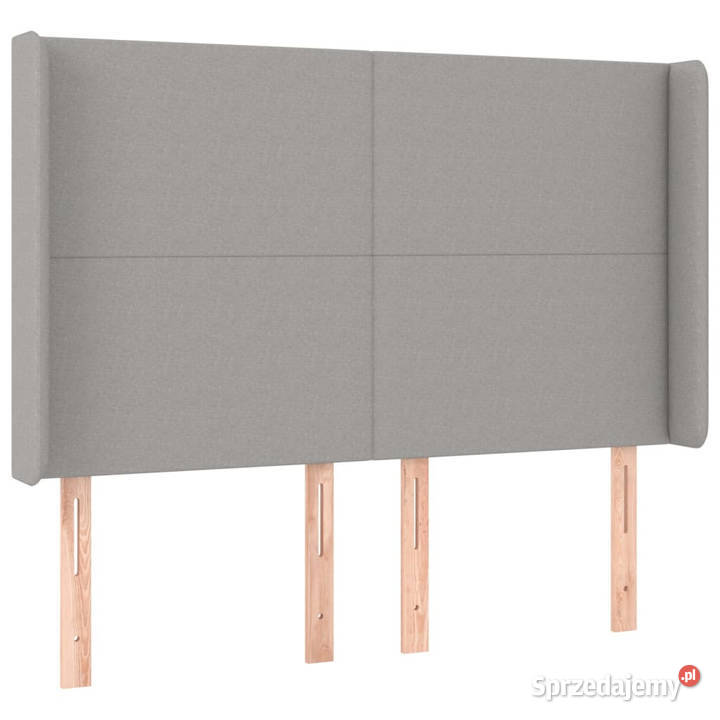 Zagłówek do łóżka z LED jasnoszary 147x16x118128 Warszawa