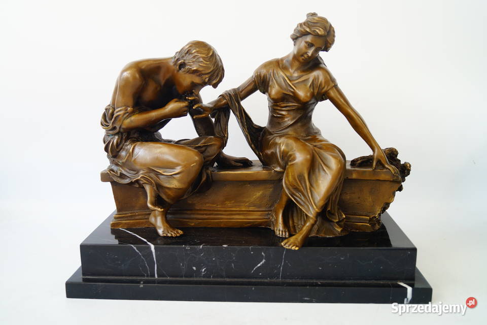 Figura z brązu Zakochani zaręczyny rzeźba piękna Gizałki