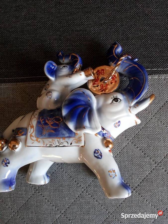 piękny porcelanowy słoń Częstochowa