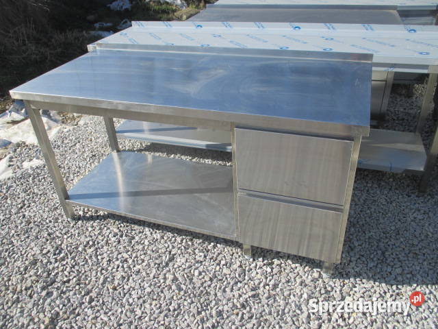 Stół Gastronomiczny Z Półką 2 Szufladami 1607085 Ostrów Wielkopolski