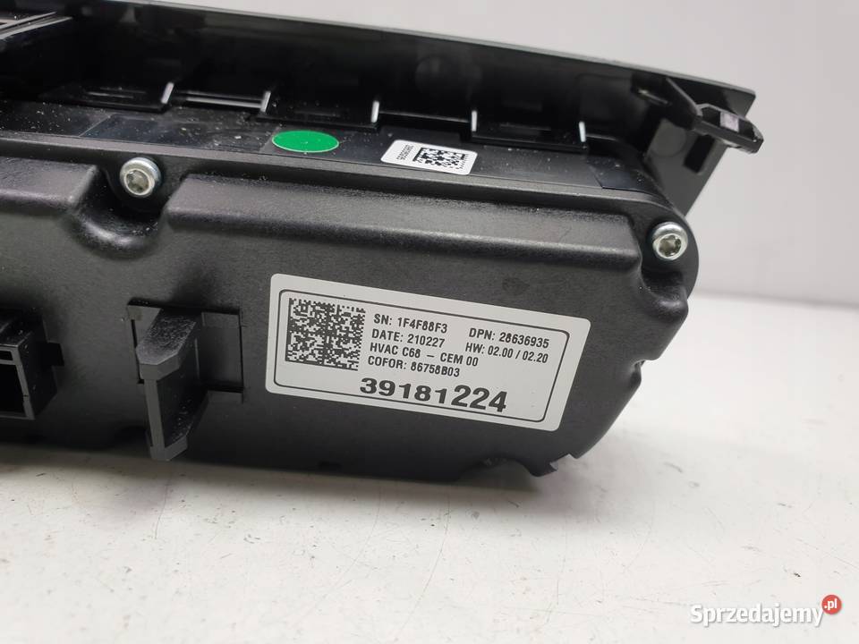 Opel Corsa F PANEL KLIMATYZACJI Nawiewu 39181224 osobowe Janów