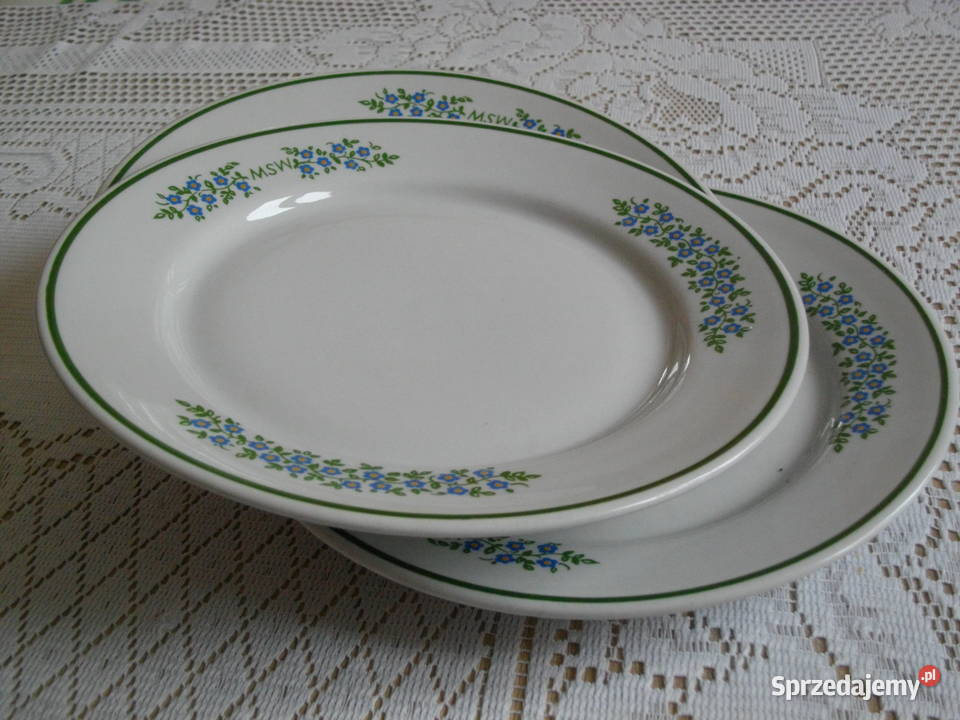 Talerz obiadowy płytki porcelana Lubiana MSW z podkarpackie