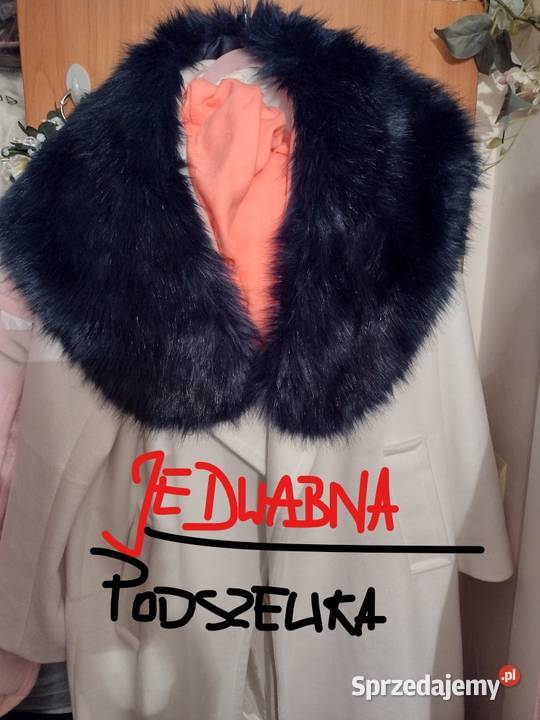 Wytworna duża FUTRZANA ETOLA szal futerko JEDWAB sprzedam