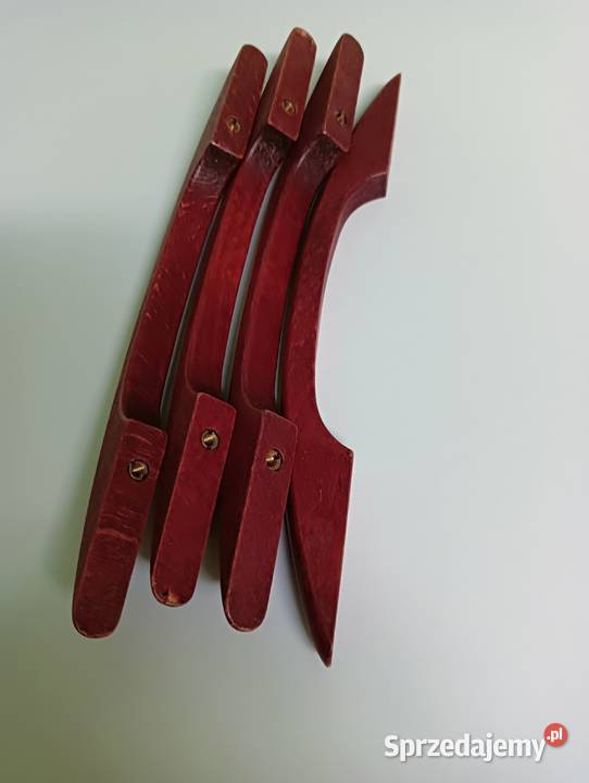 Uchwyty drewniane buk barwiony na mahoń Kalisz