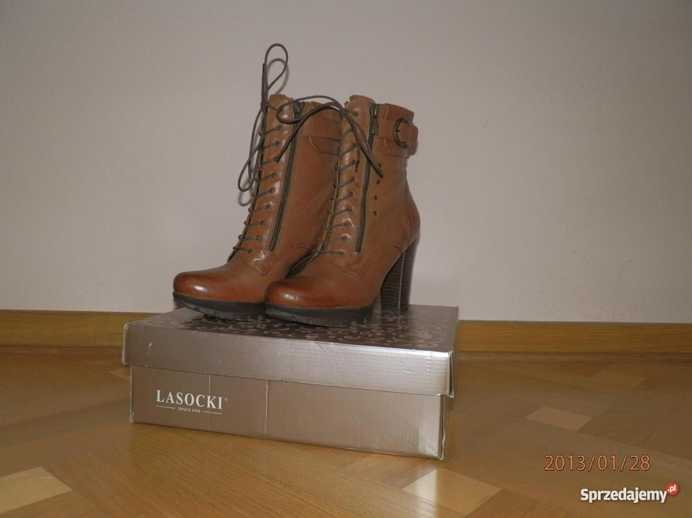 skórzane botki Lasocki 38 Zamość