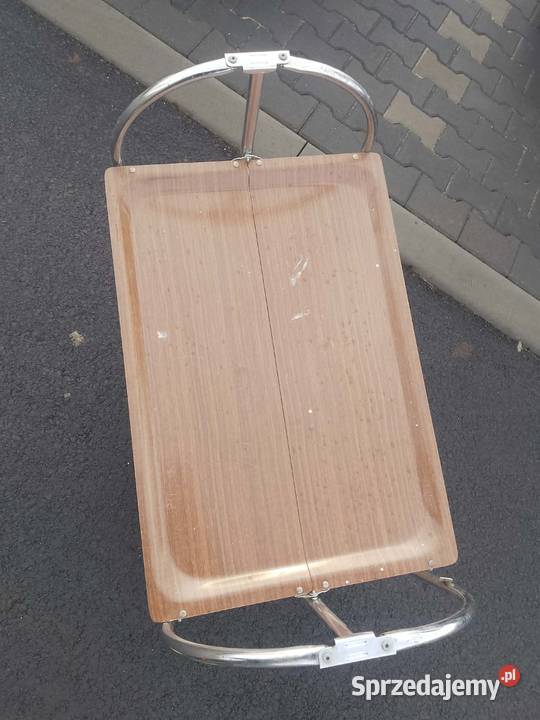 Składany wózek barek do serwowania lata 60 PRL dolnośląskie Legnica