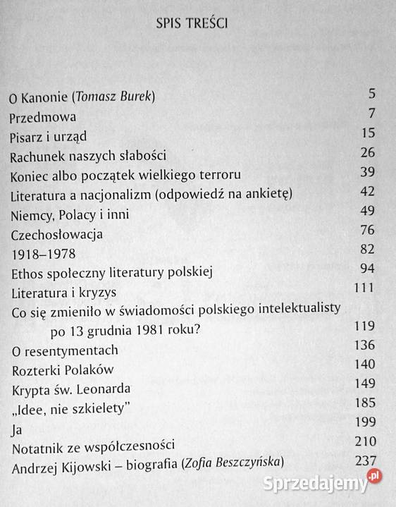 Rachunek naszych słabości Andrzej Kijowski Chełm sprzedam