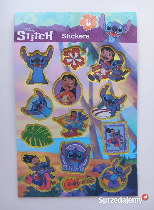 Naklejki Stitch 100 sztuk