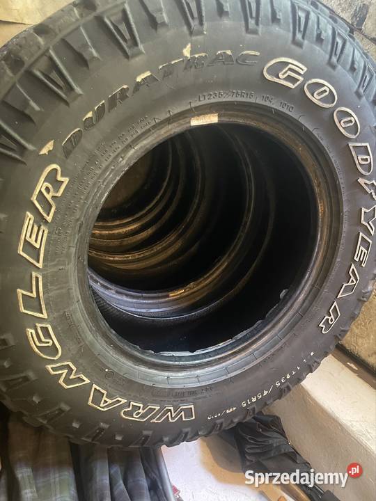 2 opony terenowe Goodyear Wrangler Duratrac 235 Q do 160 km/h śląskie Czaniec
