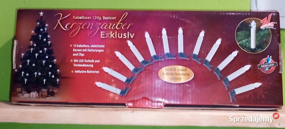 Zestaw bezprzewodowych świec choinkowych LED