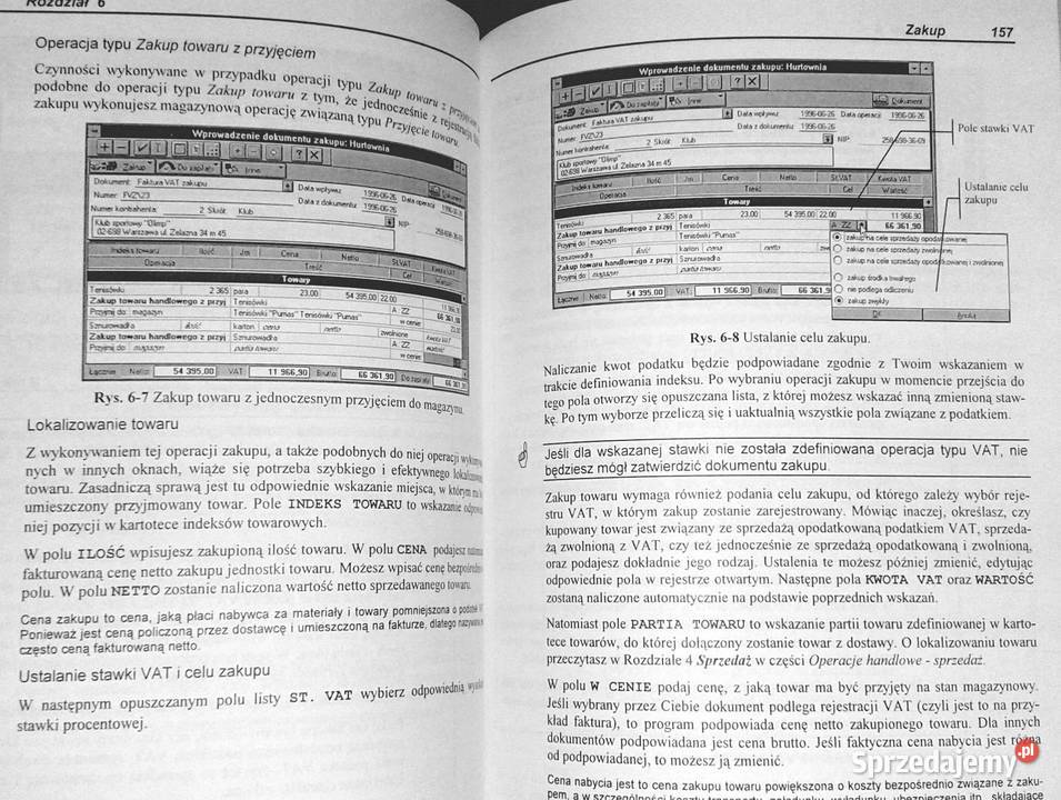 Sprzedaż Magazyny handel Windows TM Wersja 110 Rok wydania 1996 Chełm