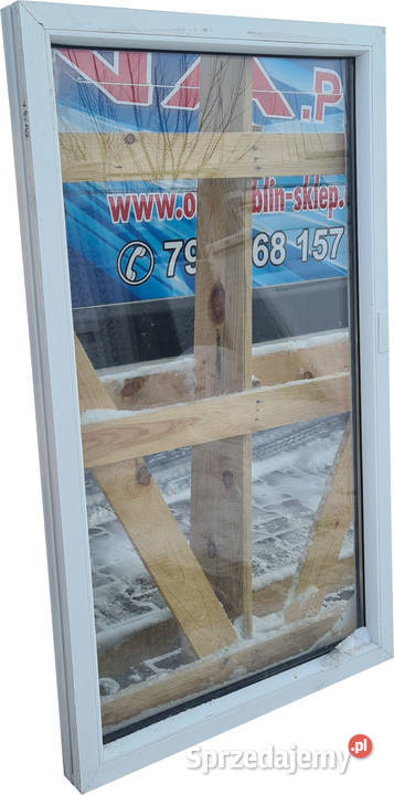 OKNO KacprzaK 79x133 FIX OKNA Używane Witryna Siedlce sprzedam
