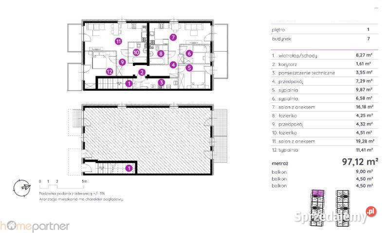 Sprzedaż mieszkania 975m2 5 pokoi Wrocław