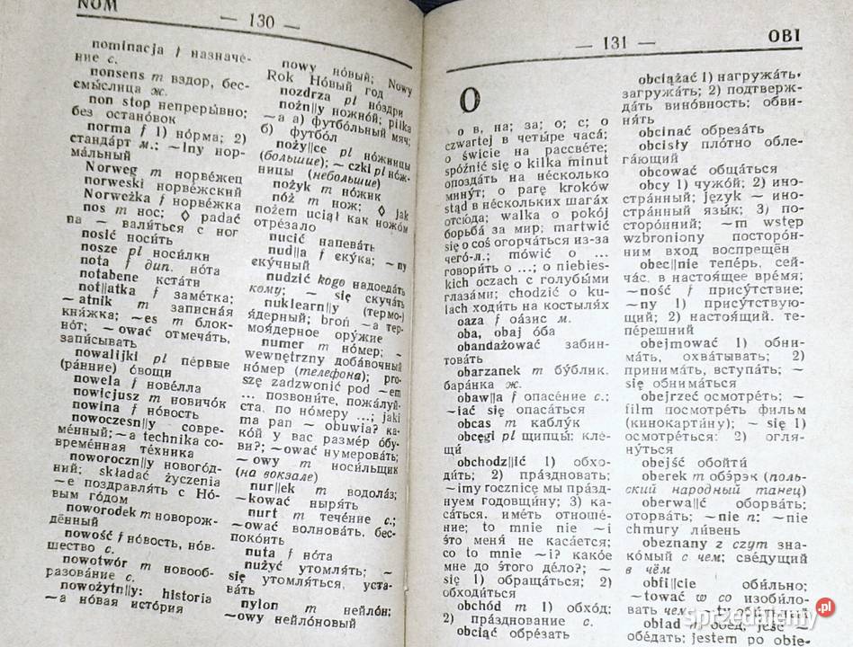 Słownik polskorosyjski rosyjskopolski Wyd 1980 Chełm