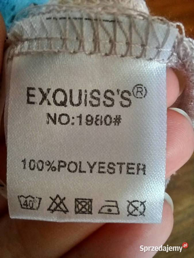 Tunika Exquisss ML nowa niebieska beżowa biała z