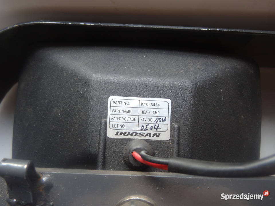 Lampa Robocza Oswietlenie kabiny Koparka Doosan Lampy robocze Poznań sprzedam