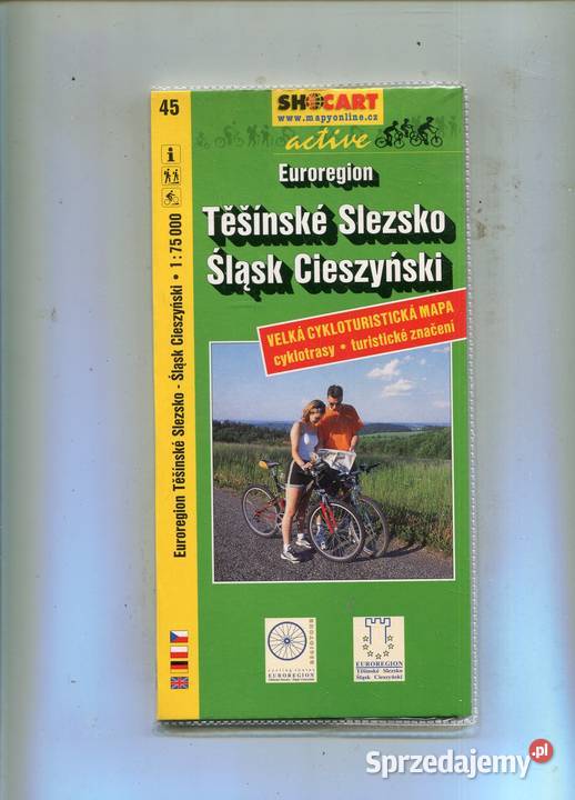 Śląsk Cieszyński Mapa Cyklotrasy sprzedam