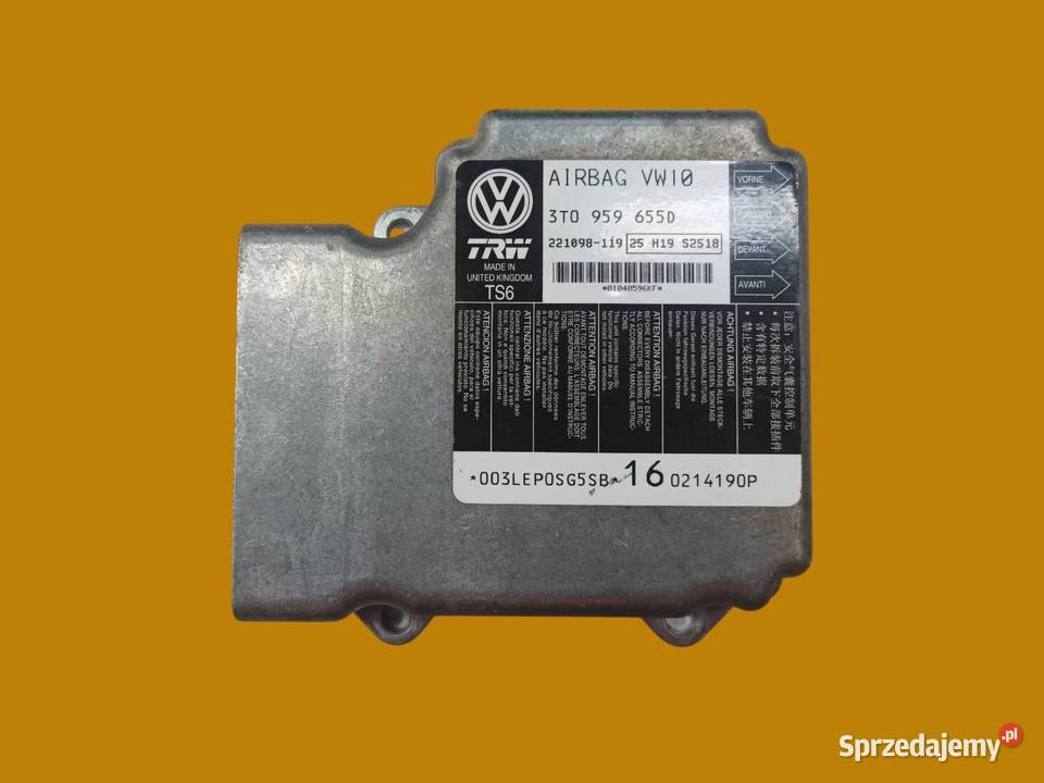 SENSOR AIRBAG 3T0959655D Skoda Superb II osobowe