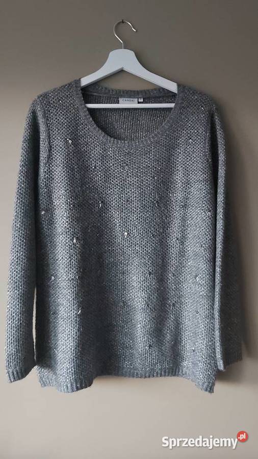 Elegancki sweter Canda zdobiony rozmiar ML Wkładane przez głowę  Odzież damska Lublin