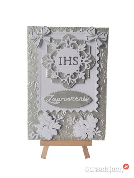 ZAPROSZENIA KOMUNIA UNIWERSALNE IHS W RAMCE Poznań sprzedam