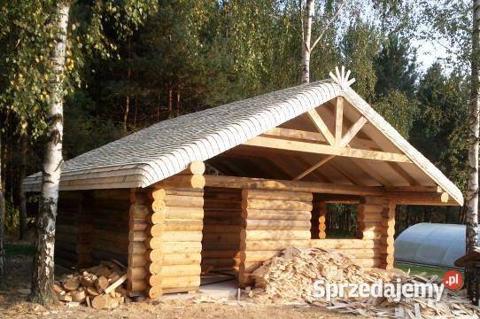 Zadaszenie domku holenderskiego sauny tratwy