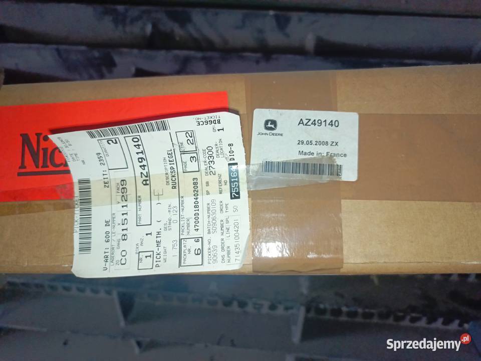 Lusterko John Deere AZ49140 oryginal Kuźnica sprzedam