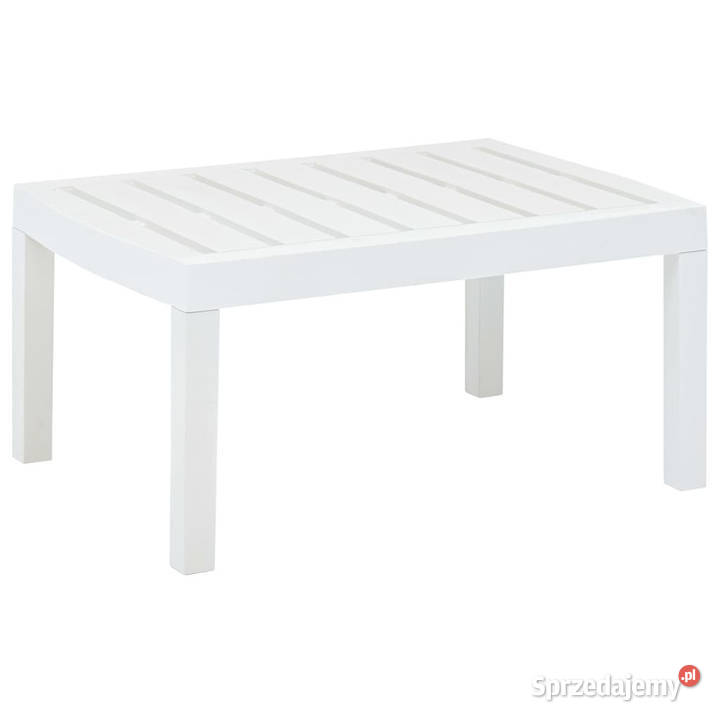 Stolik ogrodowy biały 78x55x38 plastikowy Warszawa