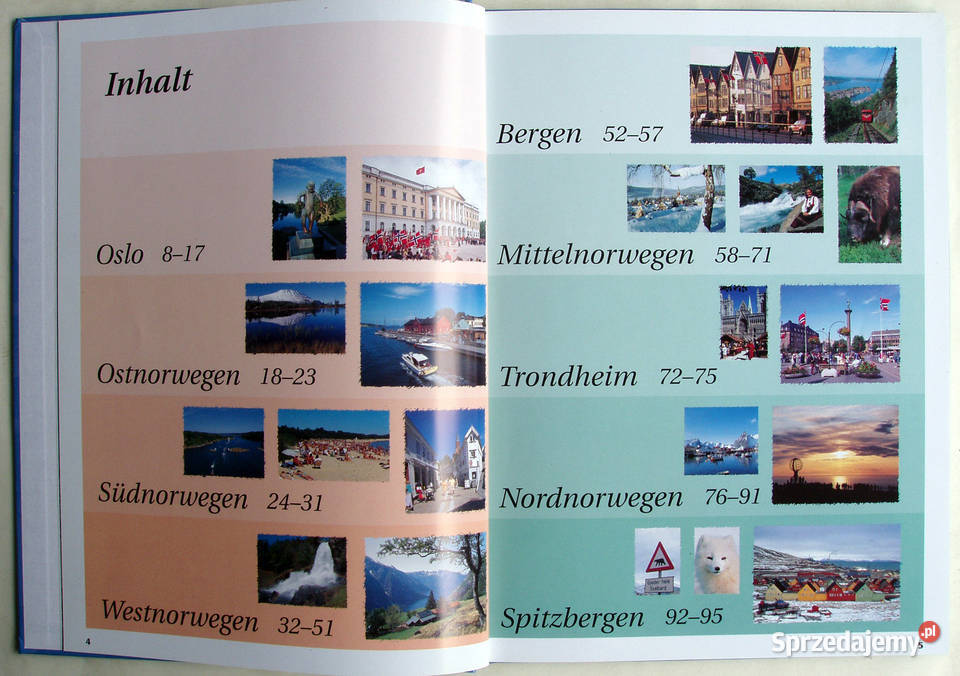 NORWEGEN Ilustrowany przewodnik Norwegii w małopolskie Limanowa