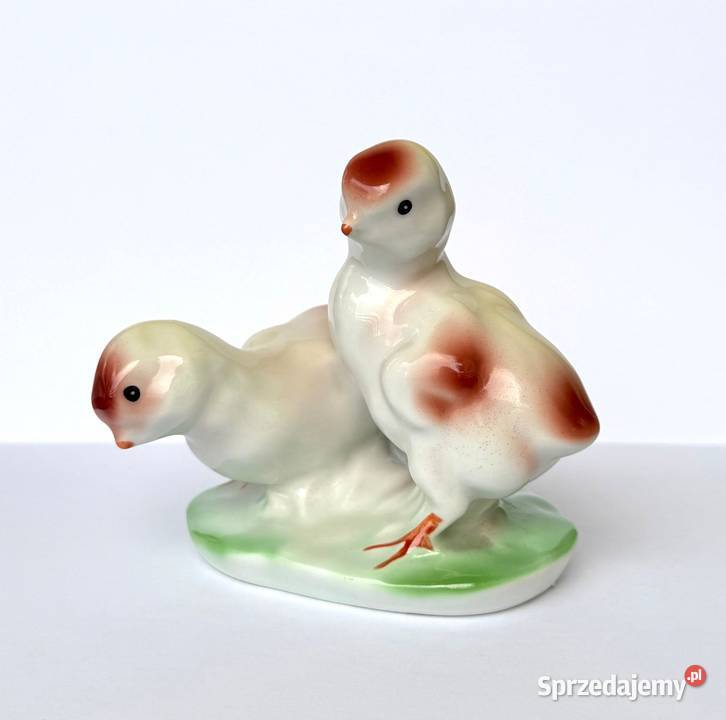 Para kurczaków figurka z porcelany Rumunia retro Kraków