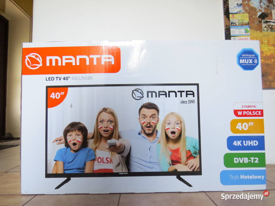 Sprzedam telewizor Manta 40 cali 4K DVB-T2