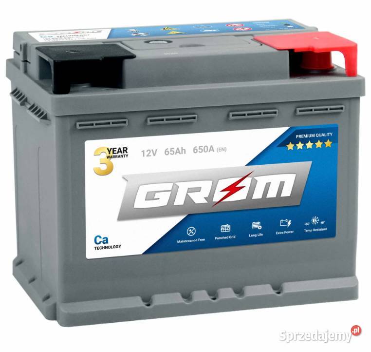 Akumulator GROM Premium 65Ah 650A Specpart pomorskie Słupsk sprzedam