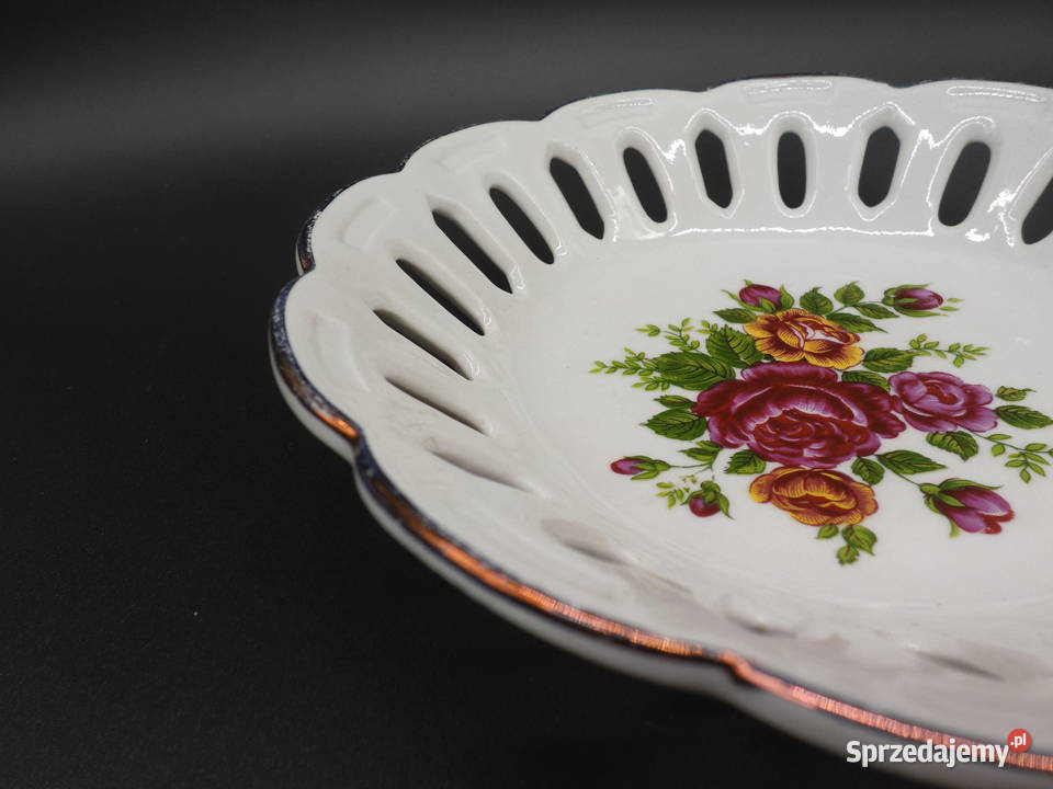 Paterka porcelanowa ażurowa Lippelsdorf wielkopolskie Raszków