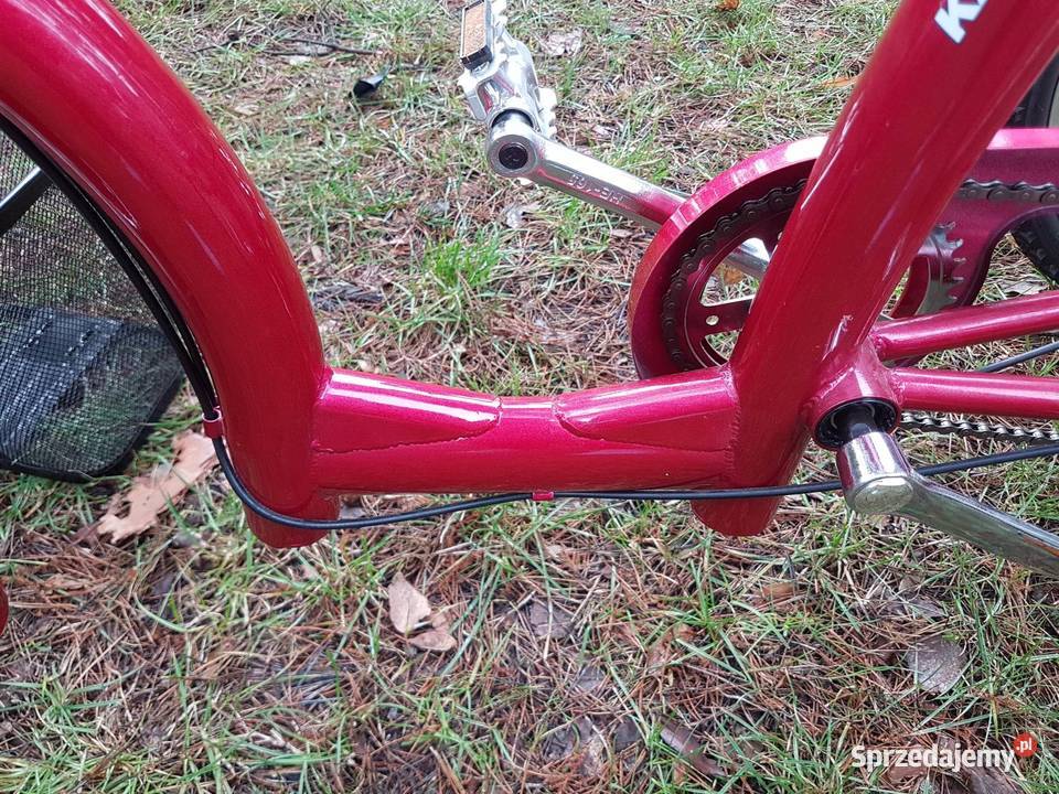 Rower trójkowłowy Kamrad II używany czerwony łódzkie Łask sprzedam