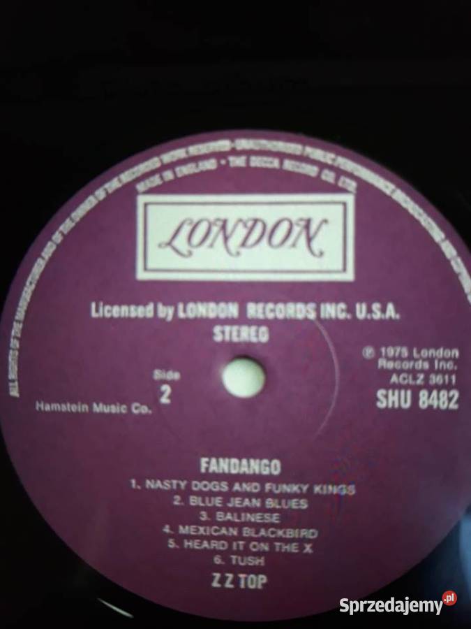 Archiwum blues rocka ZZ TOP Fandango 1975
