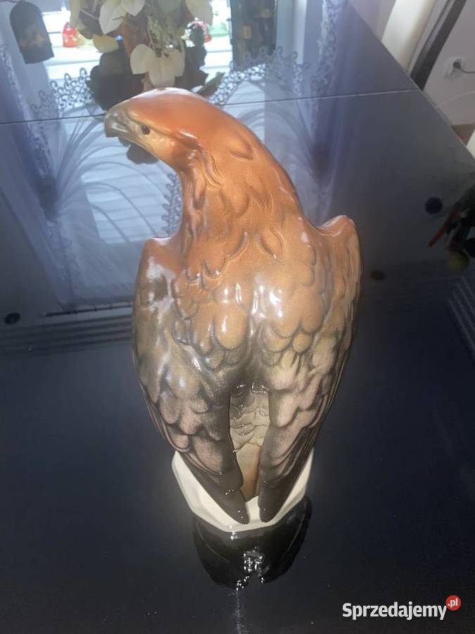 orzeł jastrzab ptak figurka porcelanowa mazowieckie Warszawa