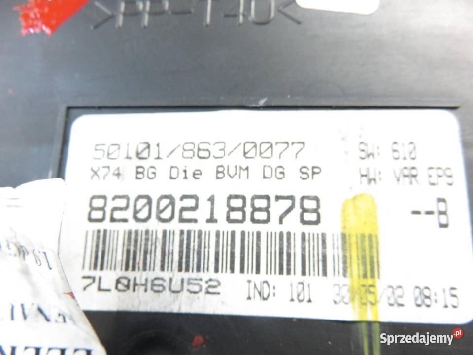 LICZNIK RENAULT LAGUNA II 19 dCi 8200218878 osobowe