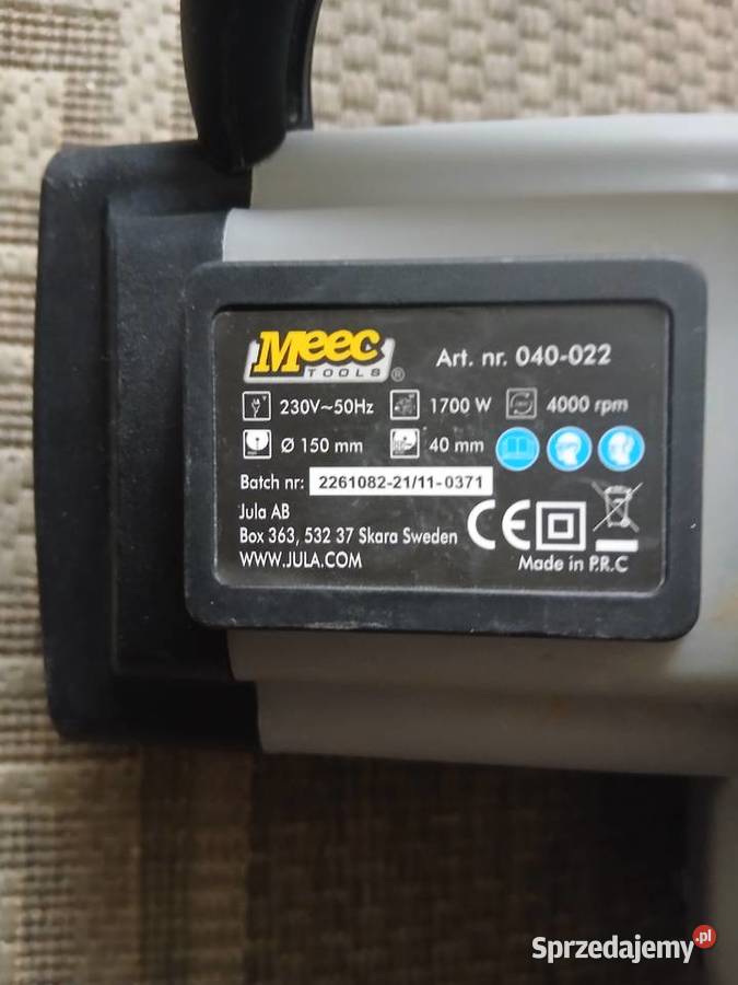 Pilarka tarczowa MEEC TOOLS 230 V 1700 W 150 mm łódzkie Łódź