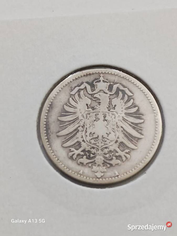 1 Marka Prusy 1875 r 2 mennica A wielkopolskie