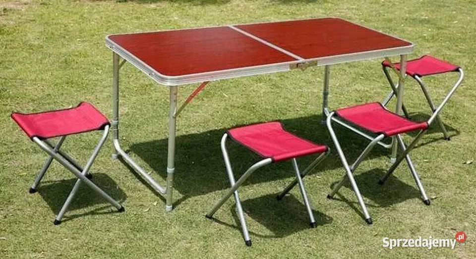 N31 Składany stolik turystyczny 4 krzesła Zabrze