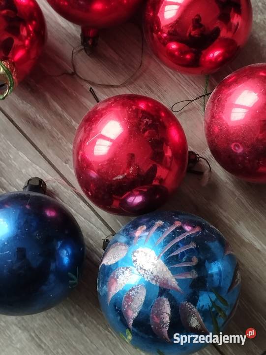 bombki szklane stare prl kolekcjonerów 39 sztuk