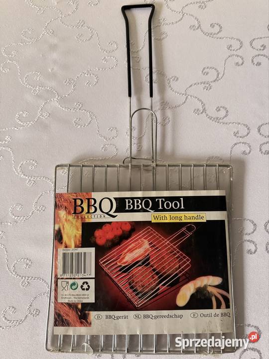 Ruszt grillowy BBQ składany z rączką stalowy Czerwionka-Leszczyny